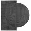IZA Short Pile Rug Scandinavian Style Anthracite 80 X 150 Cm