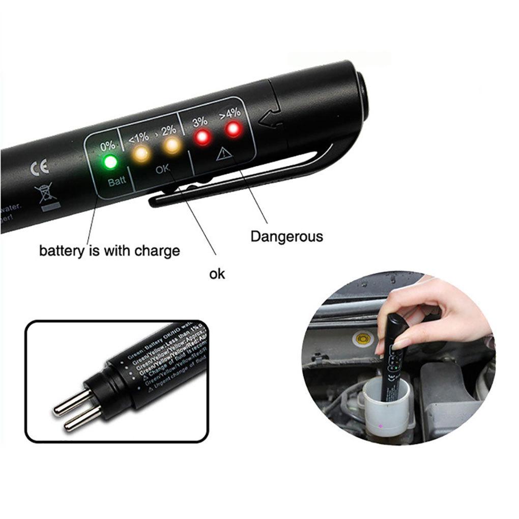 Vehicle Brake Fluid Tester Automotive Brake Fluid Brake Oil Testing Pen With Liquid LED Oil Quality Test Display Testing Tools