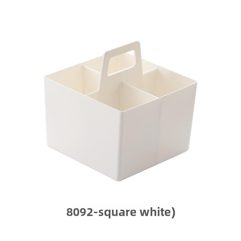 Rectangular Hand-held Basket Desktop with Compartments, Drawer Storage Box, Stackable Storage, Partition Basket Storage Box