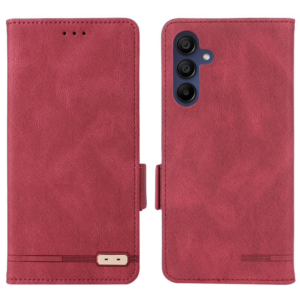 For Samsung Galaxy A16 5G/A16 4G Case Leather Wallet Flip Phone Cover with Hardware Decor