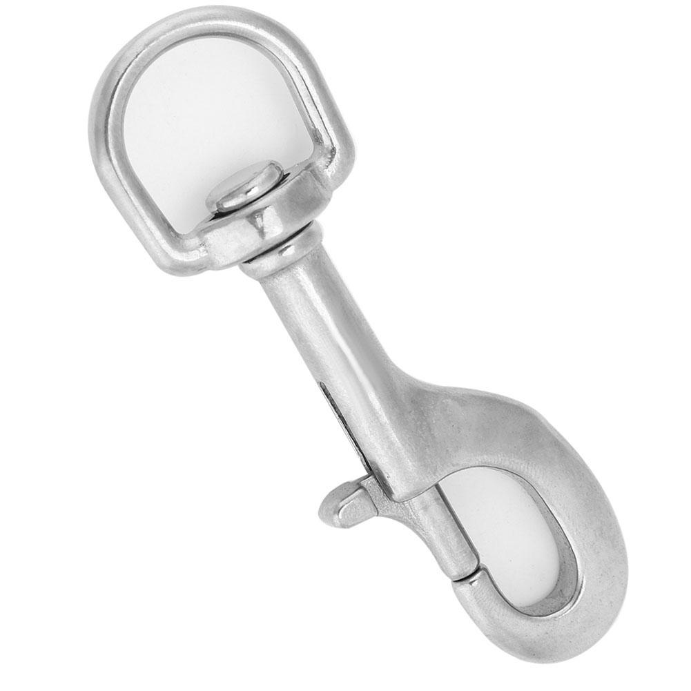 316 Stainless Steel Single Head Hook Swivel Eye Snap Scuba Diving Accessory