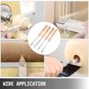 Wood Turning Tools for Lathe 4 PCS Set, Carbide Lathe Tools with Diamond Shape, Round, Square Cutters, Turning Lathe Chisels with Comfortable Grip