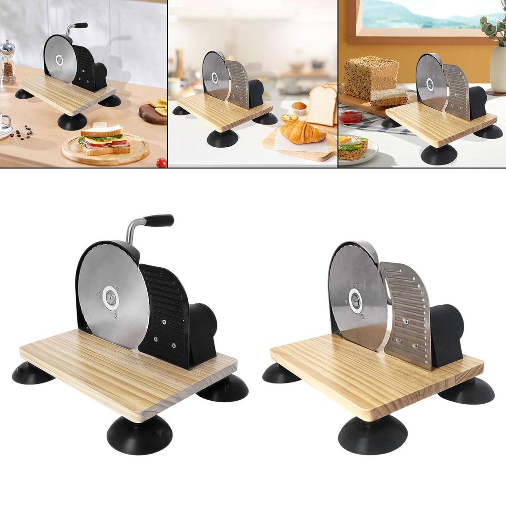 Bread Hand Crank Toast Cutting Homemade Evenly Compact Portable Easy to Use Baking Accessory