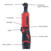 Functional Cordless Ratchet Wrench Set Portable 18V Power Ratchet Wrench Set Cordless Wrench Set for Household Repairs