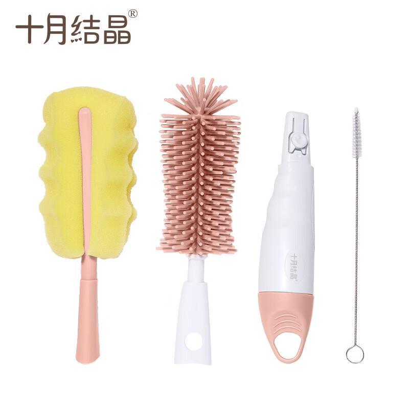 October Crystallization Silicone Baby Bottle Brush Set