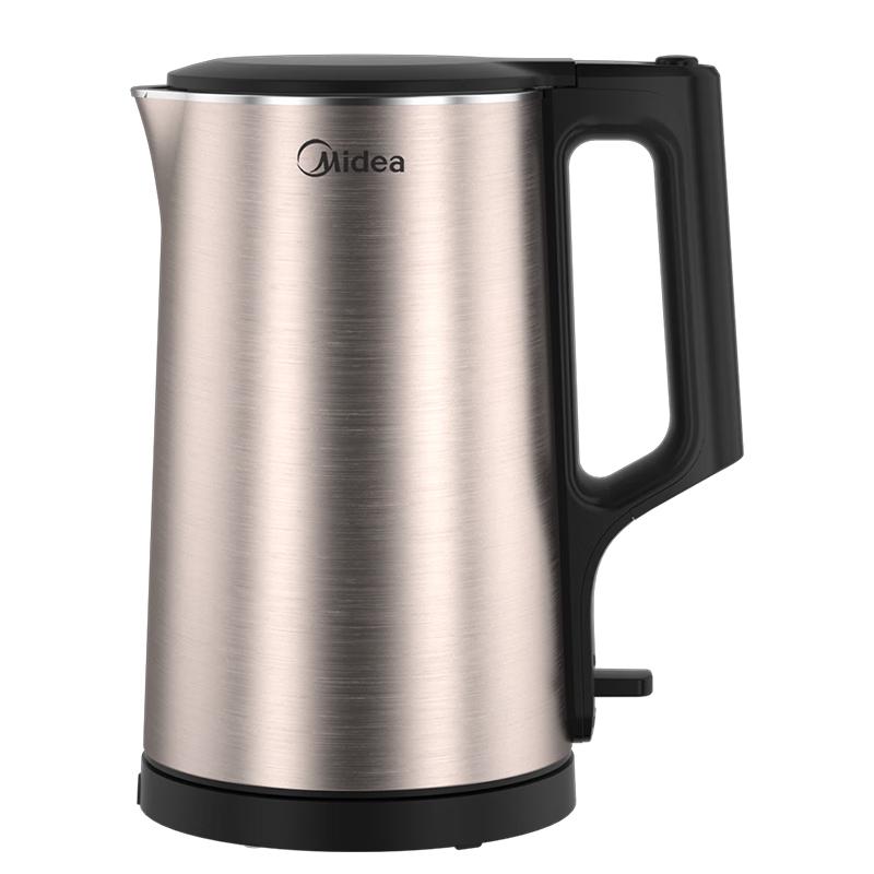 Midea 1.7L 316L Stainless Steel Double-Layer Electric Kettle CN plug (adapter included)