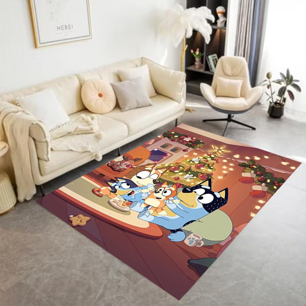 Bluey Bingo's Adventure Area Rug Suitable for Game Room Decorate room Study room Balcony Antislip Carpet Decorate Offices Spiritual Gift
