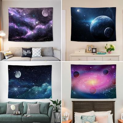 Kosmischer Sternenhimmel Hintergrund Hängestoff Schlafzimmer Wohnzimmer Wandteppich Heim Wanddekoration Wandteppich