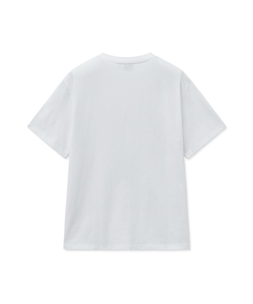 YALE 1701 Logo Applique Short Sleeve_White
