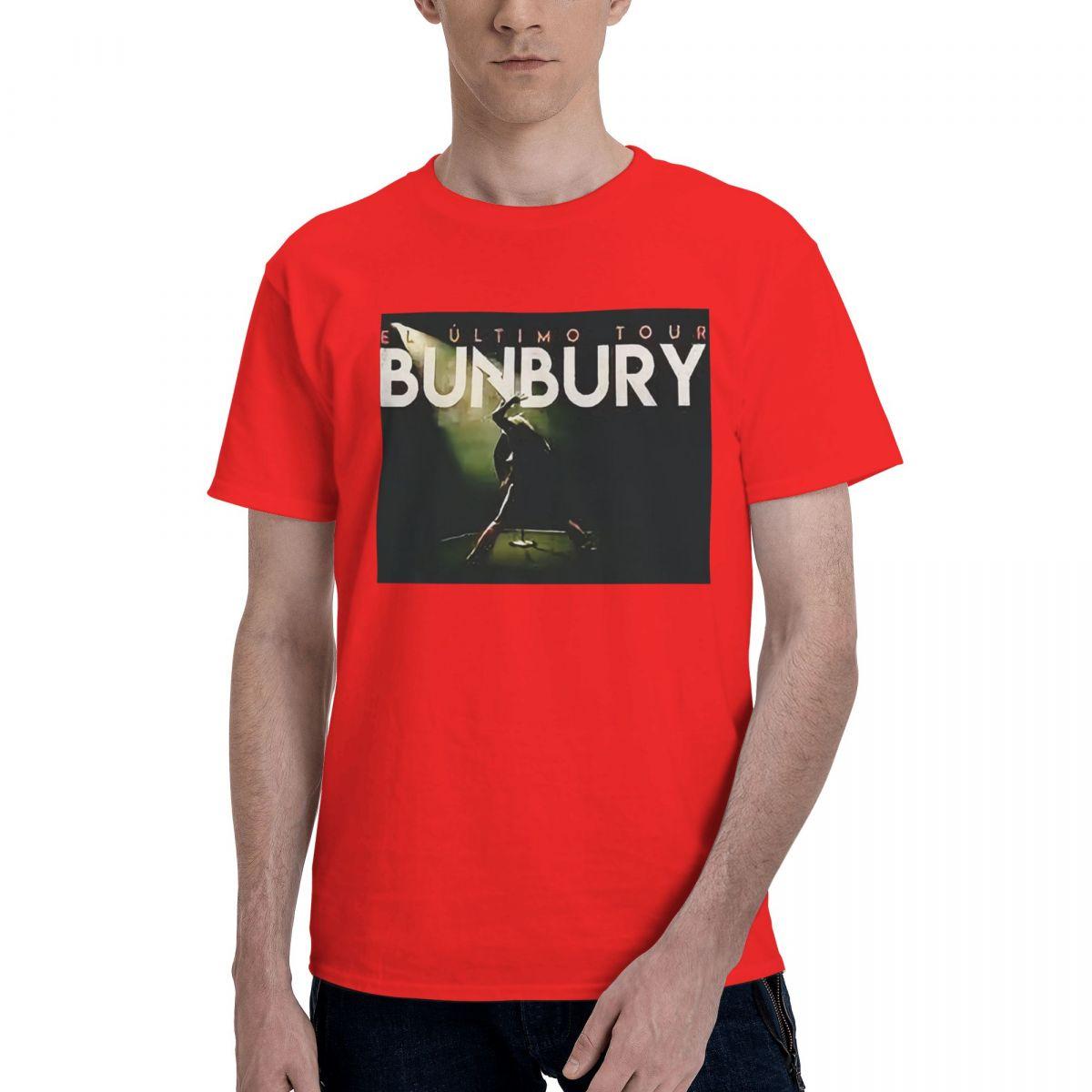Bunbury El Ultimo Tour 100 Cotton Casual Breathable Confortable Manga Football Shirts 2025 Graphic Tee S