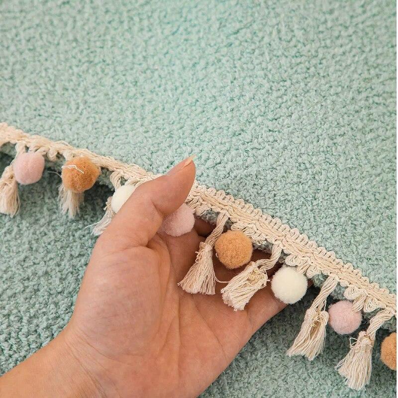 Autumn And Winter Velvet Sofa Cover Tassel Skirt Sofa Cushion Thickened Non-Slip Living Room Sofa Cushion Towel Armrest Cover