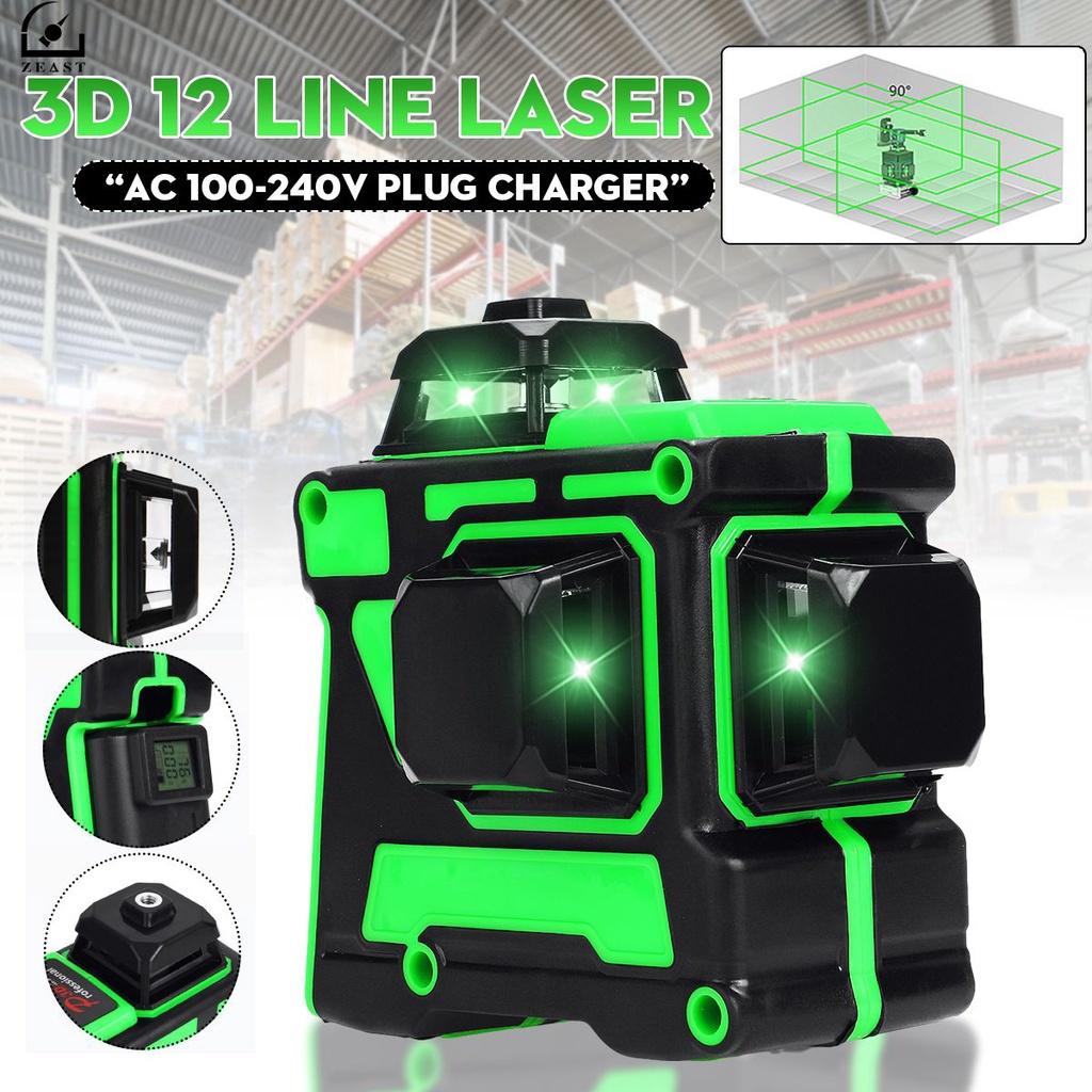 100-240 V 12 rida roheline tuli 3D laseri taseme digitaalne isetasanduv 360° pöörlev mõõt