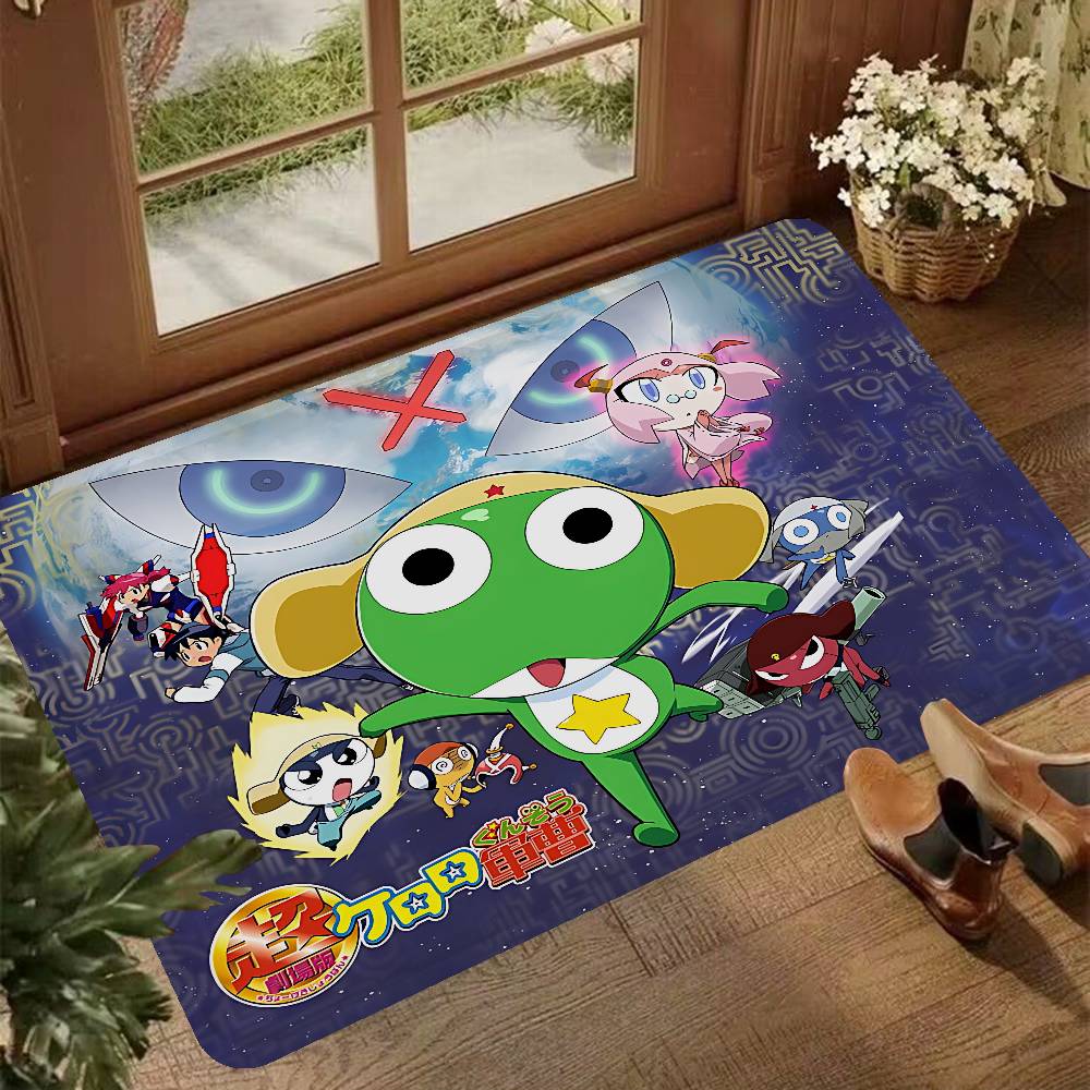 Cartoon Funny Keroro Gunsou Frog Kitchen Mat Kids Room Bedroom Decoration Balcony Anti-Slip Doormat Living Room Alfombra