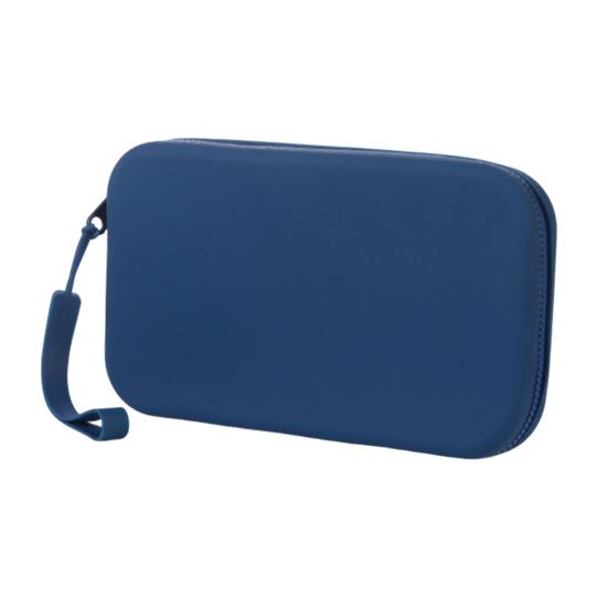 

Yousheng Silicone Pencil Case Aesthetic Pencil Pouch Multifunctional Zipper Cosmetic Storage Bag for Stationery Makeup Brushes Keys темно-синього кольору