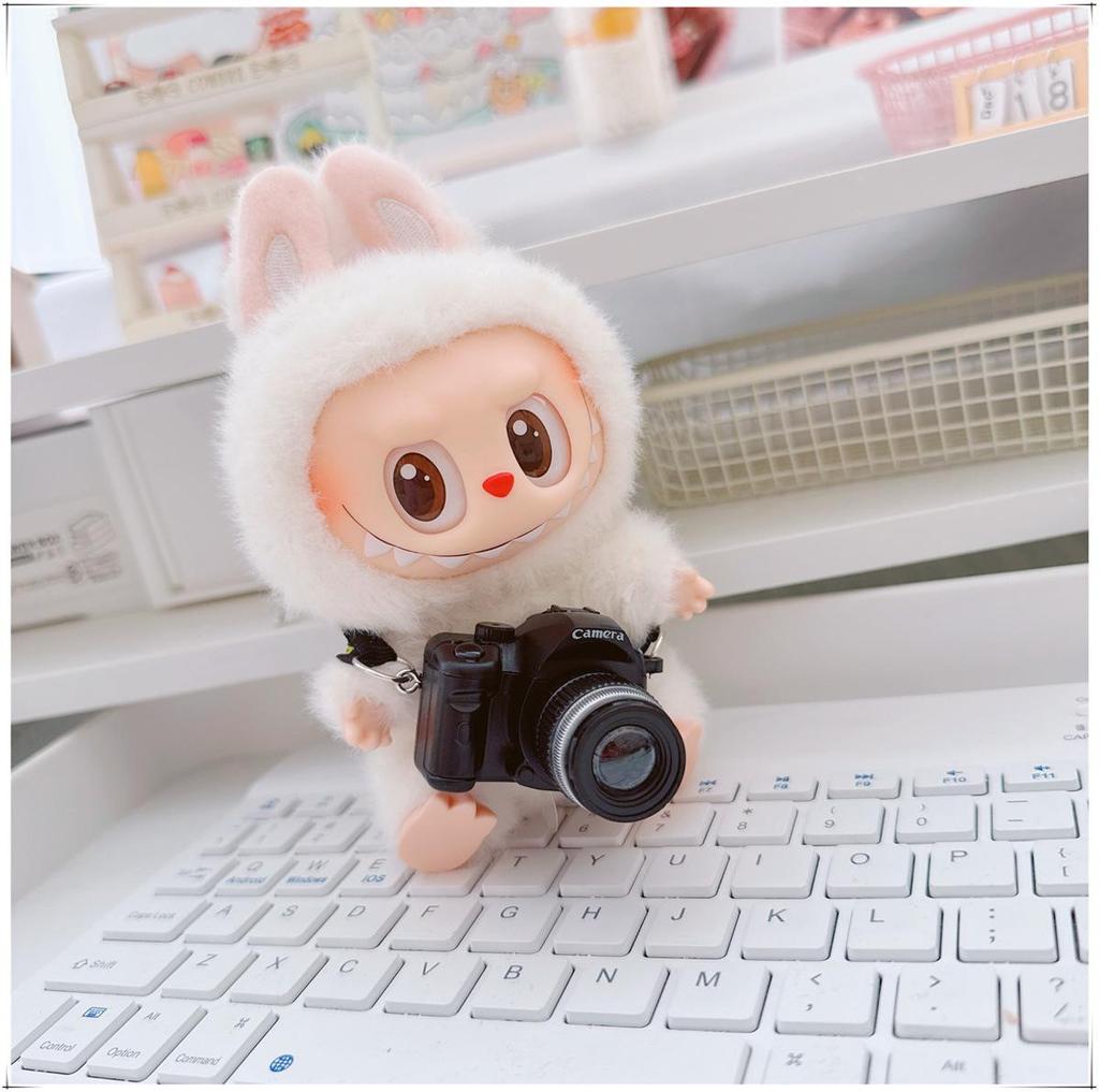 First, Second, and Third Generation Labubu Doll Clothes & Accessories Set: Includes 17cm and 10cm Doll Clothes, Crossbody Bag, and Hair Clip.