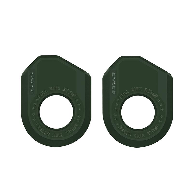 

2Pcs Bike Crank Arm Protector Tpu Anti Scratch Cover For Mountain Road Bike Chainring Universal Decorative Maintenance Gear E930 B green