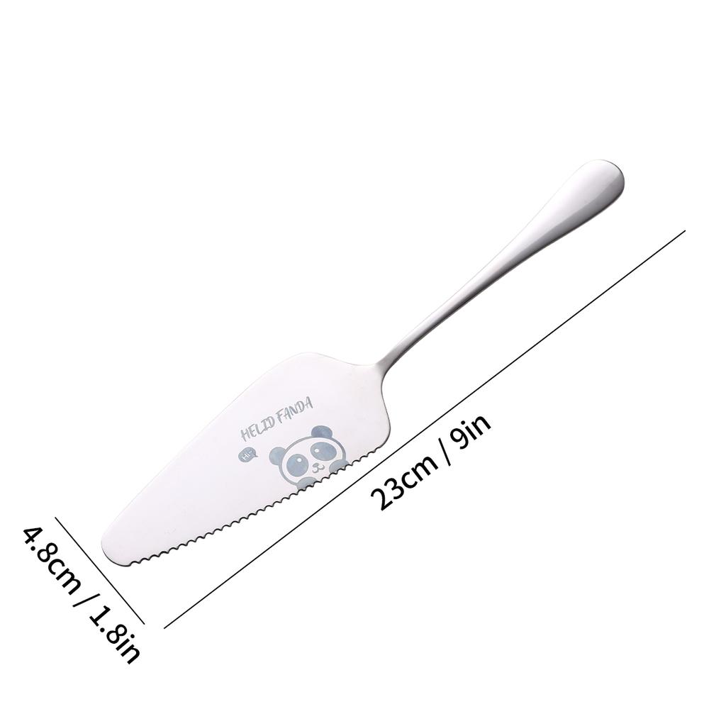 Cake Pizza Shovel 304 Stainless Steel Pizza Cookie Cutter Cake Spatula Serrated Edge Cake Server Pastry Accessories