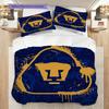 Pumas UNAM Pattern Bedding Quilt Set Quilt Cover Pillowcase Home Decoration Birthday Gift (1 * duvet cover + 2 * pillowcase, without core)