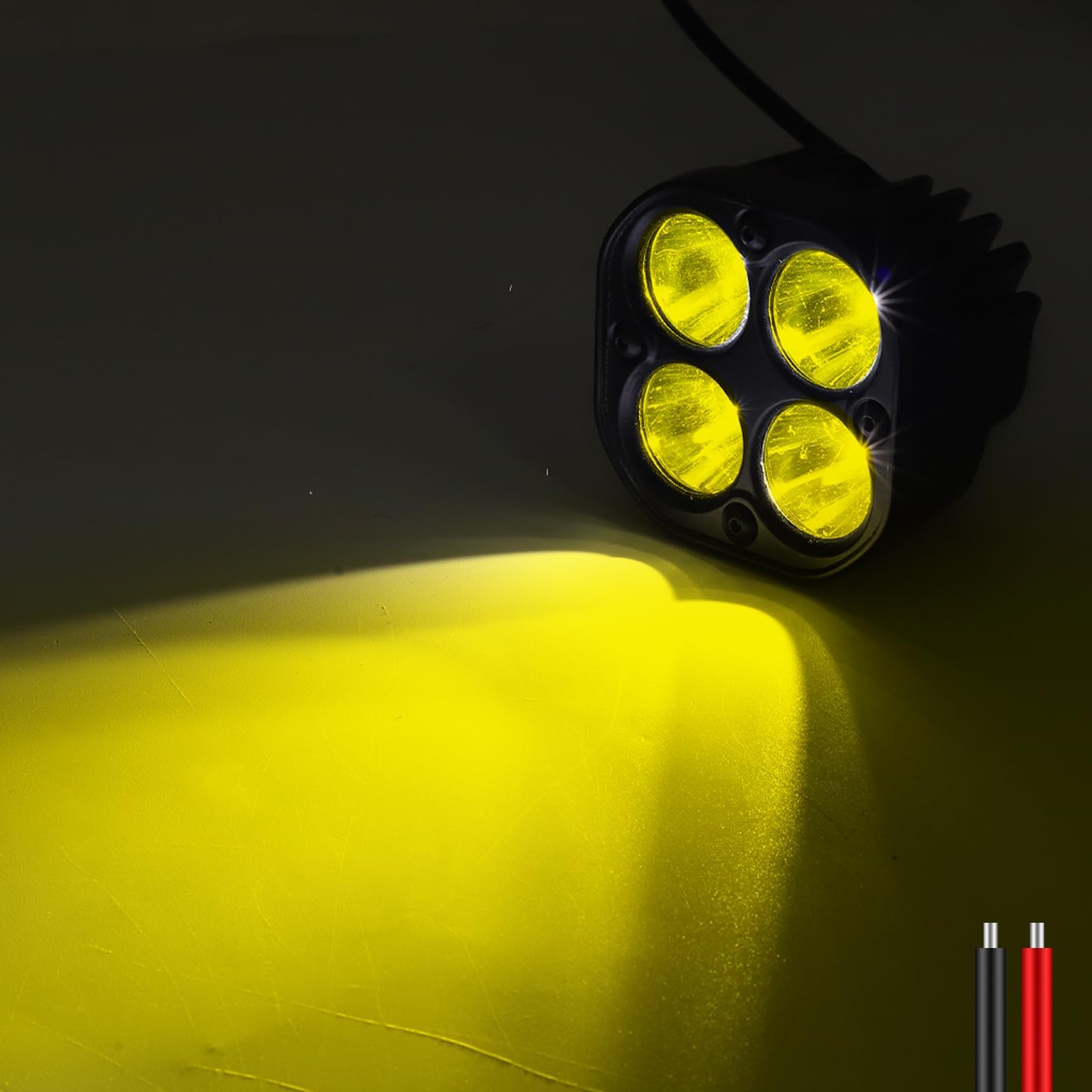 Ygmylandbb LED Work Light, LED Work Light, LED Car Exterior Light, Auxiliary Light, Front 20W 4 lights жёлтый