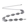 Women Slimming Waist Thin Belt Carved Flower Buckle Waist Chain Banquet Dress