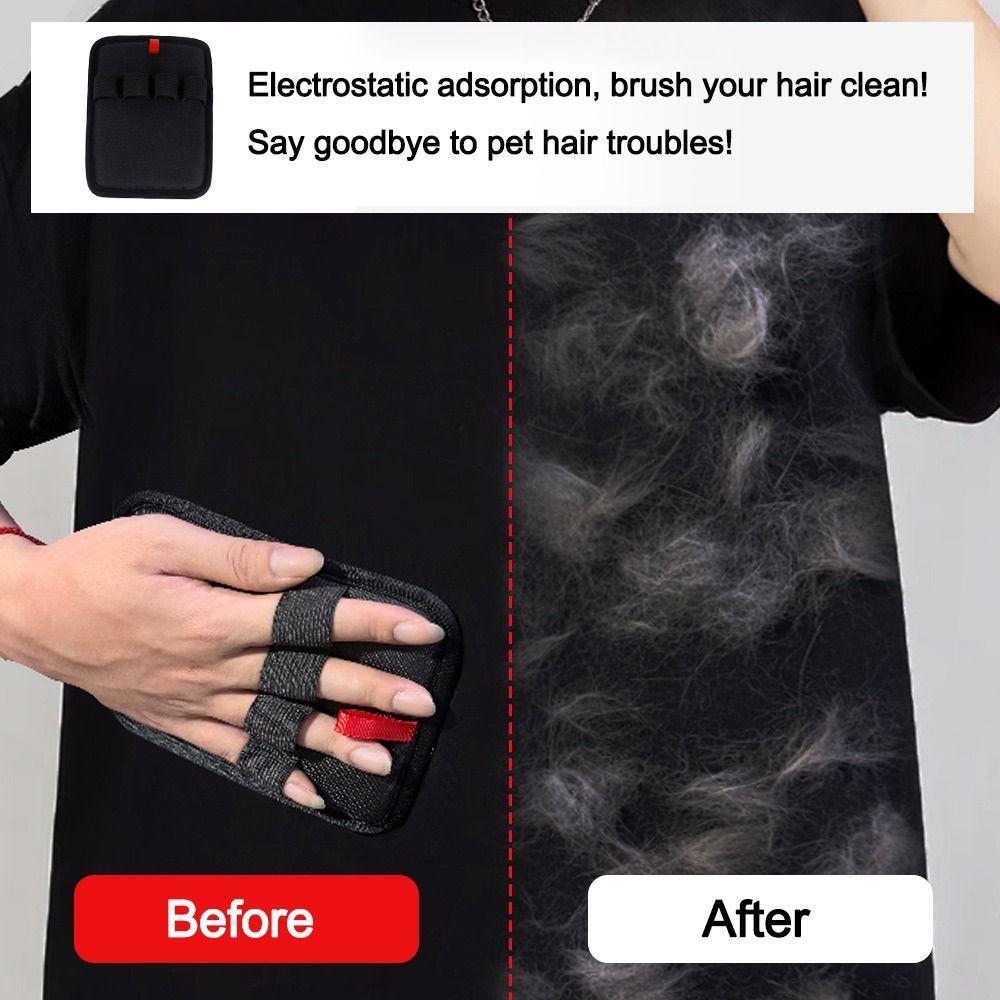 Reusable Pet Grooming Gloves Washable Static Dust Brush Deshedding Brush Glove Fur Hair Cleaning
