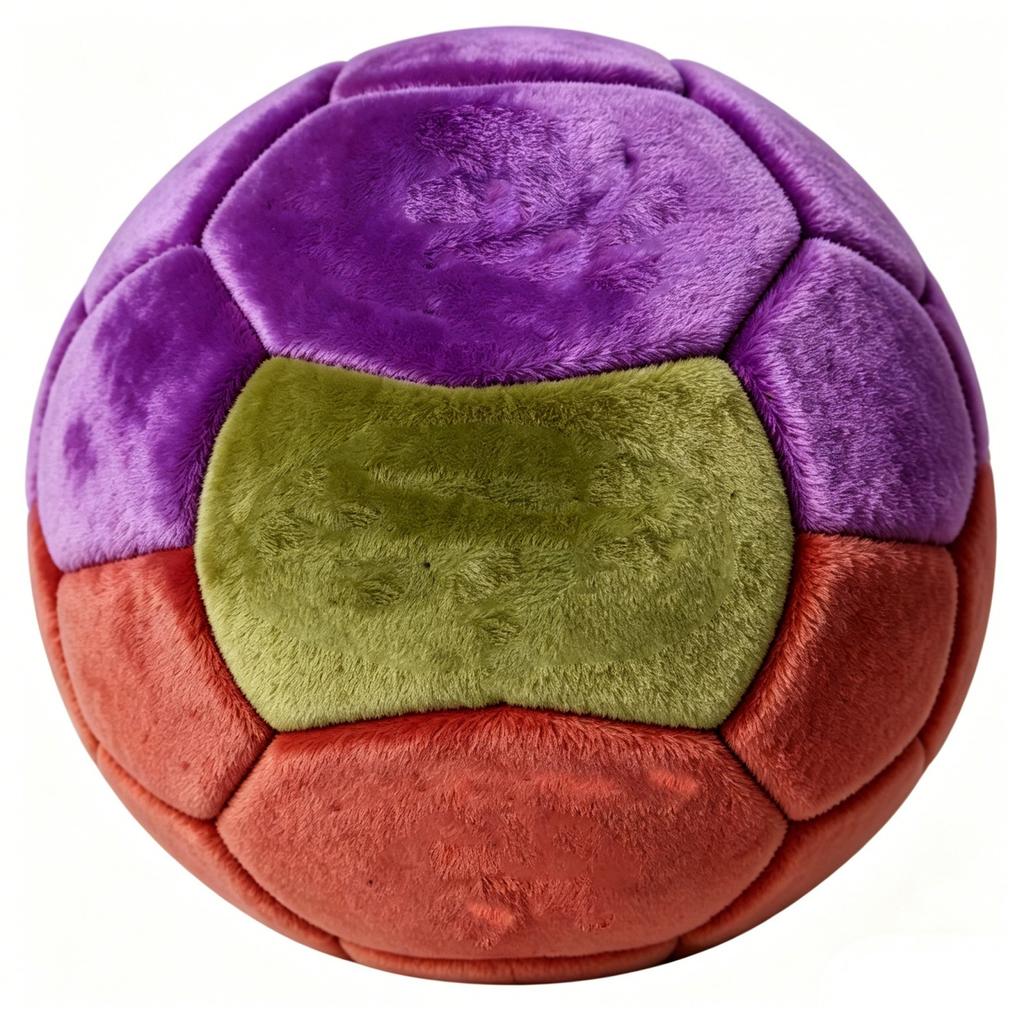 Plush Outdoor Football Sandbag Toy 6cm Soft Fabric Durable Stitching Suitable for Recreational Activities and Sports Training