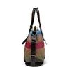 New Canvas Casual Retro Fashion and Art College Shoulder Oblique Span Large-capacity Women's Bag Contrasting Color Splicing Bag