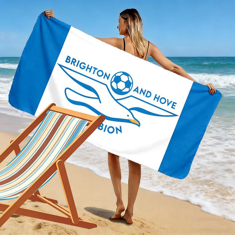 Asciugamano da Spiaggia Brighton & Hove Albion, Asciugamano Grande Morbido Asciugatura Rapida per Spiaggia Campeggio Nuoto