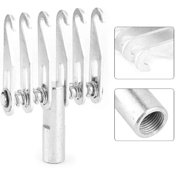 Tbest Dent Puller 6 Finger Hook Head, Metal Dent Puller Adjustable 6 Fingers Hook Pulling Claw Car Body Repair Tool Dent Pulling Claw Puller Dent