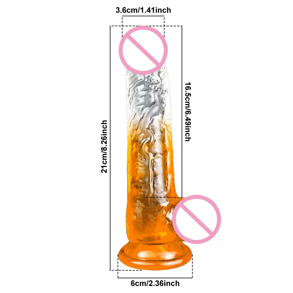 Cheap 4 Sizes Realistic Big Dildo Sex Toys For Women Anal Gay Soft Clitoris Vaginal Masturbators False Penis Dildos Sex Shop 18+