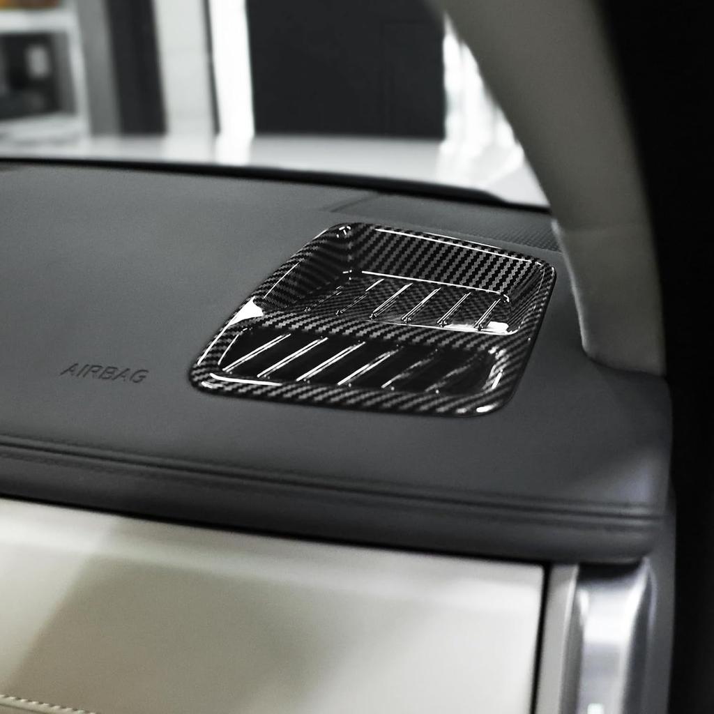 ABS Car Front Side AC Air Vent Frame Cover Front Central Dash Side Air Outlet Cover Trim Compatible with Hyundai Santa Fe 2024-2025 MX5 Accessories