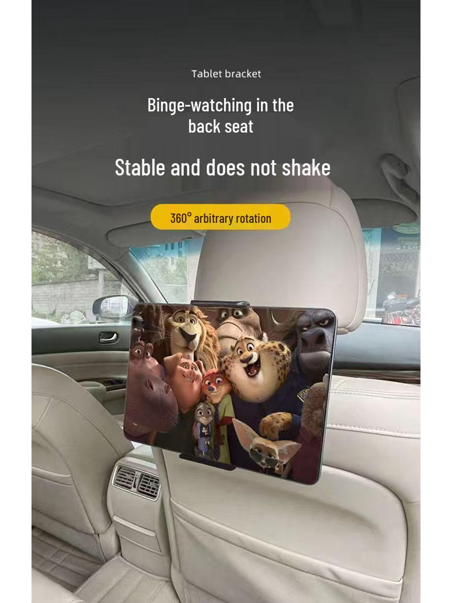 Car Headrest Tablet Holder for Rear Seat