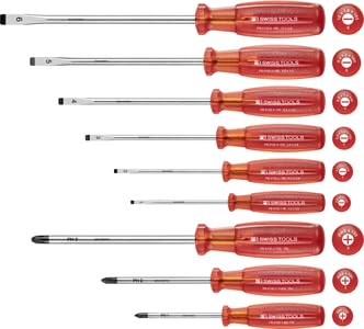 

Набор отверток PB SWISS TOOLS из 9 предметов для крестообразной отвертки 3 шлицевой 1465 multi-craft #1, 2, M2-M6