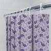 Floral Shower Curtain Set Waterproof Vintage Flower Pattern Bathroom Decor Fabric Curtain Liner Backdrop Farmhouse Style