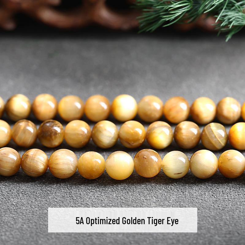 Yellow Tiger Eye Beads for DIY Jewelry Making - High-End Accessories for Bracelets and Necklaces