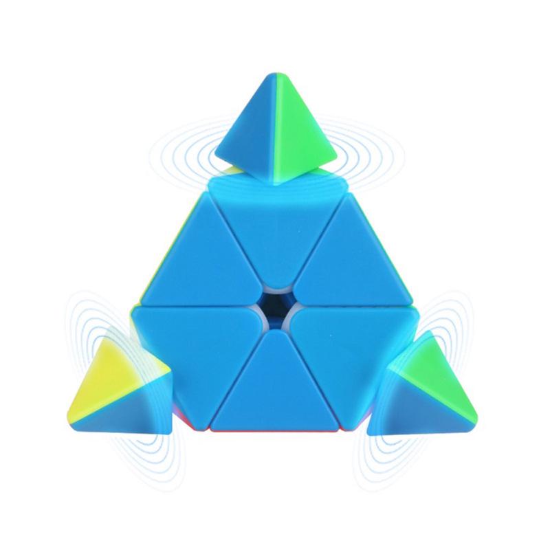 Yuxin Pyramid Stickerless Speed Cube 3x3 Triangle Cube Puzzle