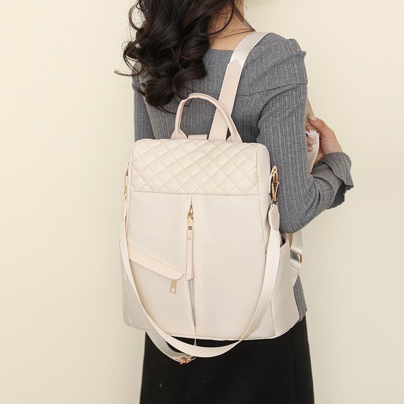 Oxford Zipper Backpack for Women Sewing Thread Backpacks Anti Theft Bags High Quality Free Shipping Fashion