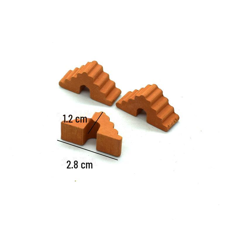 1:Kit de bricolaj cu 16 case de cărămidă în miniatură pentru copii