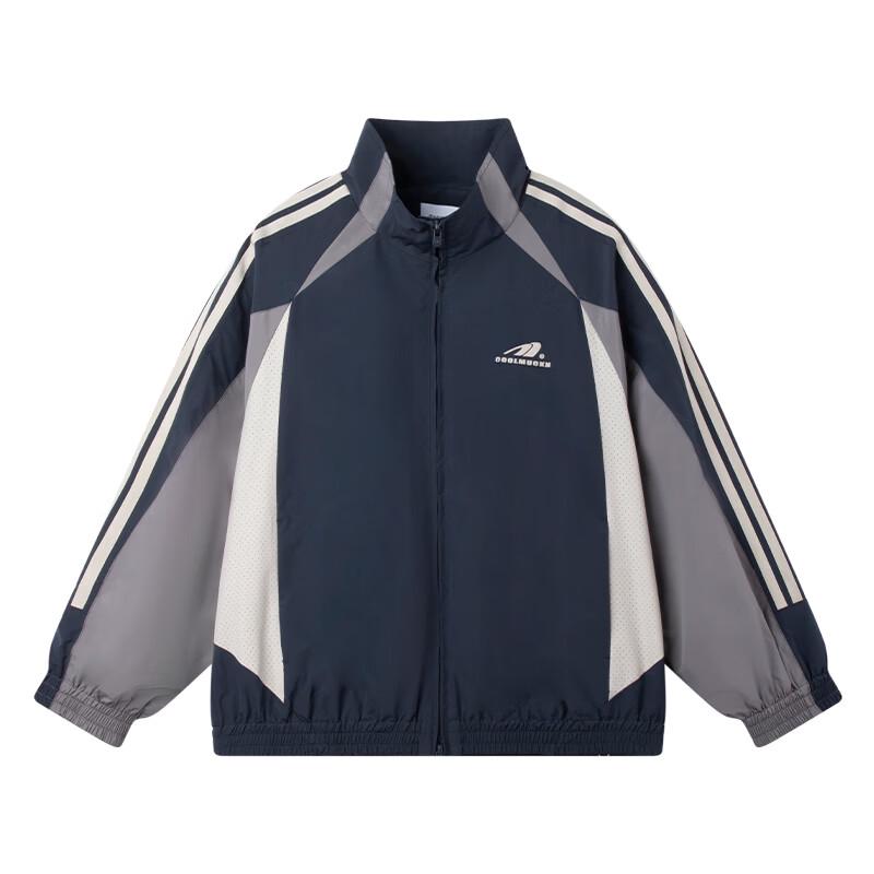 Mucmukn Boys' Retro Color-Block Sport Jacket