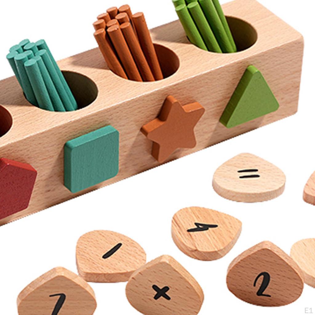 Color Sorting Toys Counting Rods with Box for Boys Girls 4 5 6 Year Old Kids