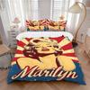 3pcs Marilyn Monroe Duvet Cover Set -  Includes 1 Duvet Cover and 1/2 Pillowcases (No Insert) Yy251107180