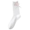 5 Pairs of Women's Summer Thin Lace Lace Embroidered Bow Baley Wind Tube Socks