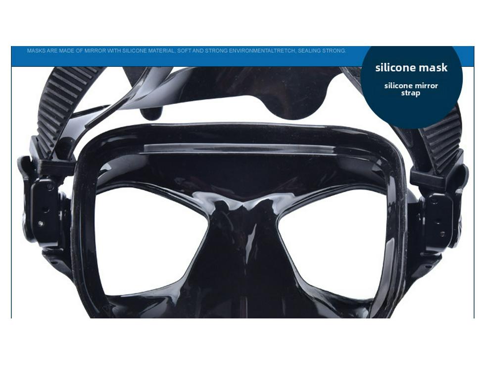 Adult Snorkeling & Diving Mask Set: HD Anti-Fog Tempered Glass Goggles