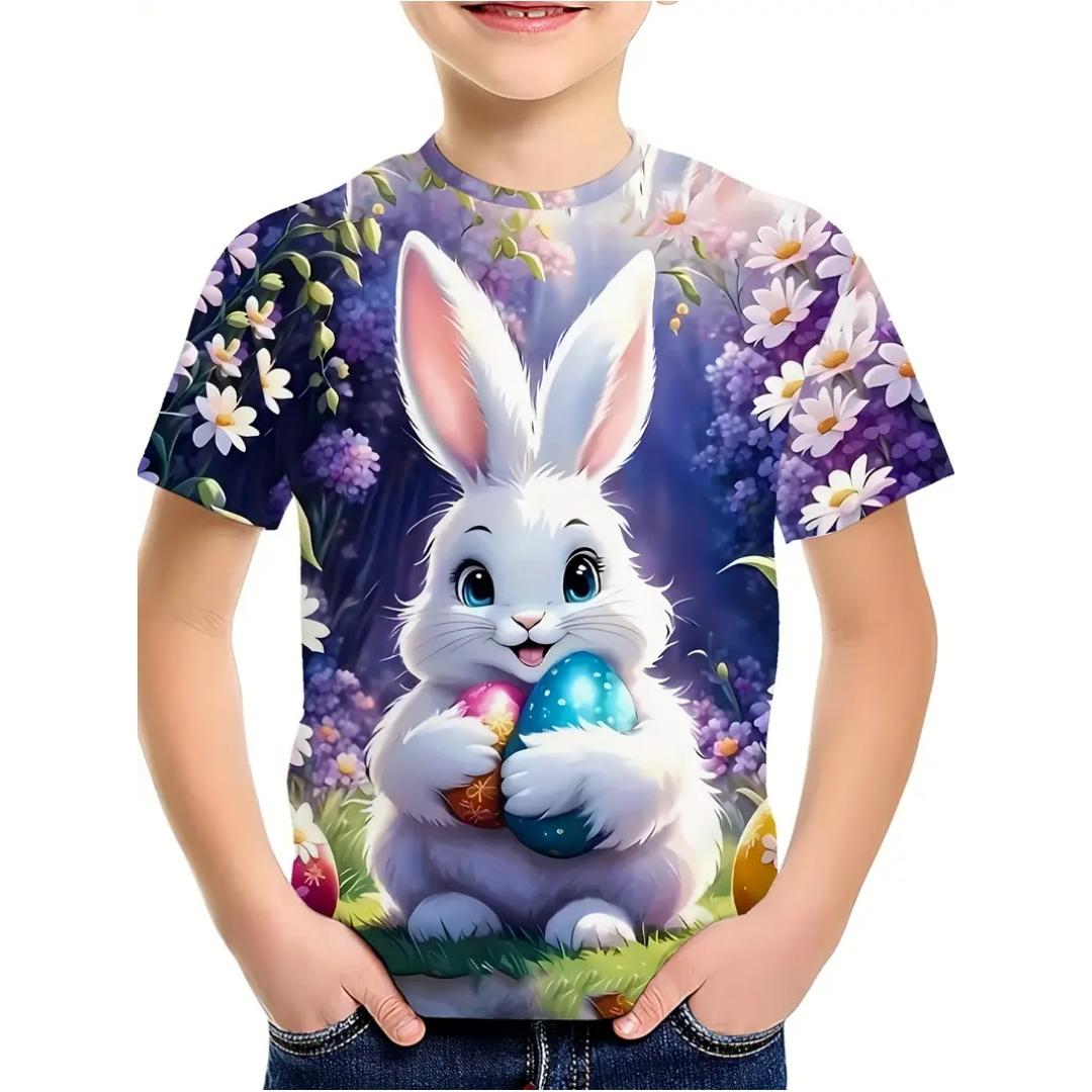 

Kids Clothes Boys T-Shirt Girls Breathable Fashion O-Neck Tops Summer 140