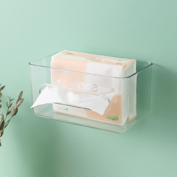 Transparente Taschentuchbox Servietten-Gesichtstuch-Aufbewahrungsbox Badezimmer Papierhalter
