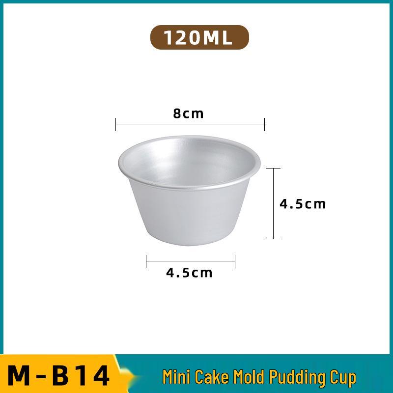 Caramel Jelly Pudding Mini Chiffon Cake Mold - Aluminum Alloy, Small To Medium Size Egg Tart and Dessert Cup Mold