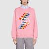 Gucci Fw21 Rainbow Stars Crewneck Sweatshirt 'Pink' Men's 626990-XJDNK-5904