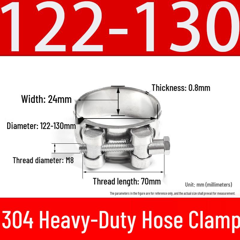 304 Stainless Steel European-Style Single Head Hose Clamp