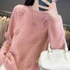 Women Sweater 100% Wool MODERN NEW SAGA O-neck Knit Pullover Thick Winter Jumpers Female Knit Tops