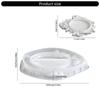 Silicone Crafting Mold With Detailed Renaissances Floral Pattern For Creating Decorative Tray Multipurpose Organizers